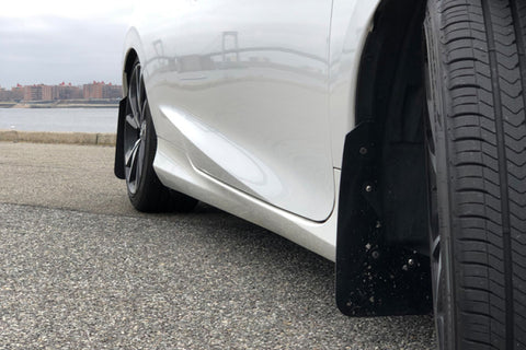 Rally Armor 16-21 Honda Civic Si Black UR Mud Flap w/Red Logo - MF50-UR-BLK/RD