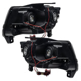 Oracle 11-13 Jeep Grand Cherokee Pre-Assembled Halo Headlights (Non HID) Chrome - UV/Purple - 7070-007