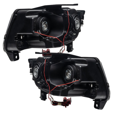 Oracle 11-13 Jeep Grand Cherokee Pre-Assembled Halo Headlights (Non HID) Chrome - UV/Purple - 7070-007