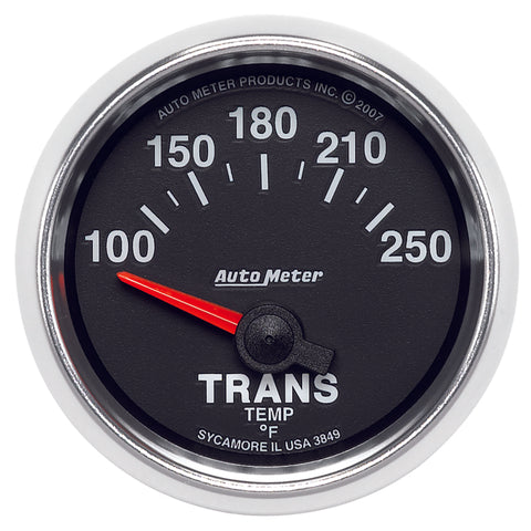 Autometer GS 52mm 100-250 Degree F Short Sweep Electronic Transmission Temperature Gauge - 3849