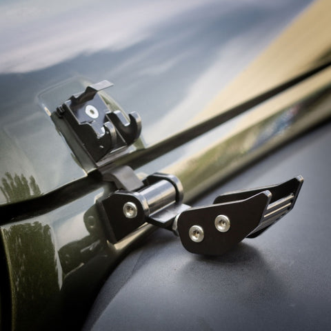 Rugged Ridge 07-18 Jeep Wrangler JK Black Hood Catches - 11210.11