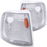 ANZO Corner Lights 1993-1997 Ford Ranger Euro Corner Lights Chrome w/ Amber Reflector - 521017