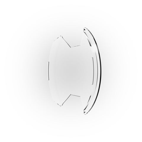 KC HiLiTES SlimLite 8in. LED Light Shield (Shield Only) - Clear - 5207