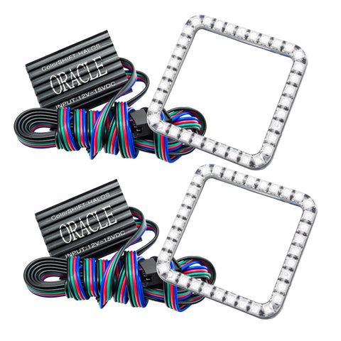 Oracle Ford F-250/350 05-07 LED Fog Halo Kit - ColorSHIFT - 1241-333
