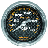 Autometer Carbon Fiber 52mm Water Temperature Gauge - 4731