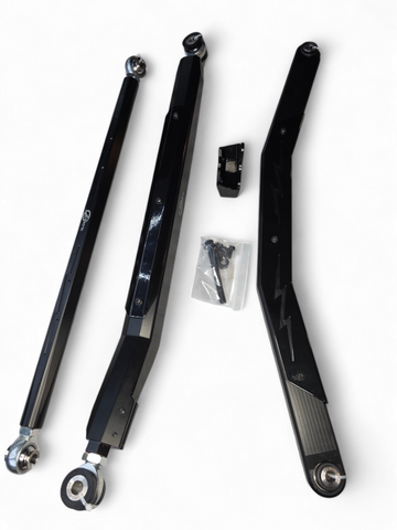 Elektric Offroad 2024+ Can Am Maverick R Volt Billet Radius Rods Anodized Black - AMFBM0001-B