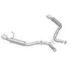 MagnaFlow Axle Back, SS, 2.5in, Competition, Dual Split Polish 4.5in Tip 2015 Ford Mustang Ecoboost - 19179