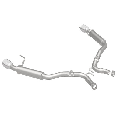 MagnaFlow Axle Back, SS, 2.5in, Competition, Dual Split Polish 4.5in Tip 2015 Ford Mustang Ecoboost - 19179