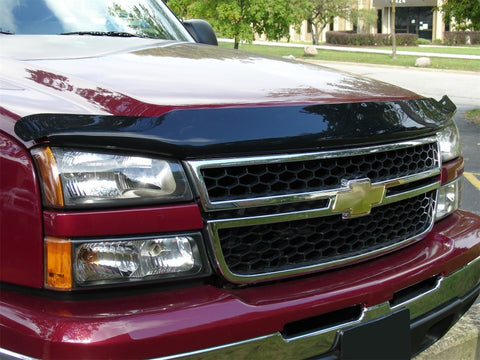 WeatherTech 05-07 Chevrolet Silverado Crew Cab Classic Stone and Bug Deflector - Dark Smoke - 50132