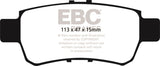 EBC 05-10 Honda Odyssey 3.5 Greenstuff Rear Brake Pads (For 11.7in. Rotors) - DP61744
