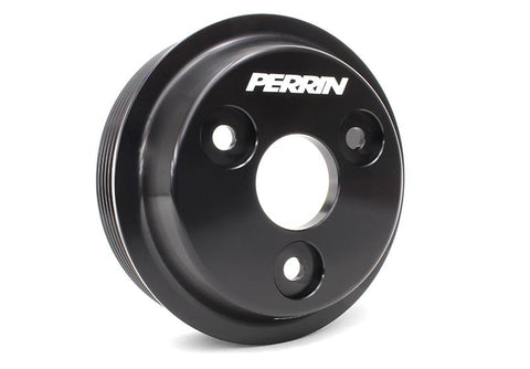 PERRIN 15-21 Subaru WRX / 18-20 Crosstrek / 14-18 FXT Lightweight Water Pump Pulley - Blk - PSP-ENG-111BK