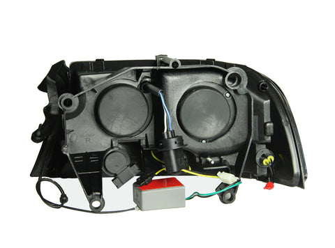 ANZO Projector Headlights With Halo Chrome 97-04 Dodge Dakota - 111193