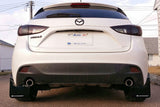Rally Armor 14-18 Mazda3 Red UR Mud Flap w/White Logo - MF31-UR-RD/WH