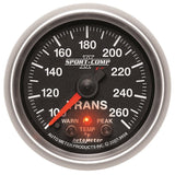 Autometer Elite 52.4mm 100-260F Transmission Temperature Peak & Warn w/ Electronic Control Gauge - 3658