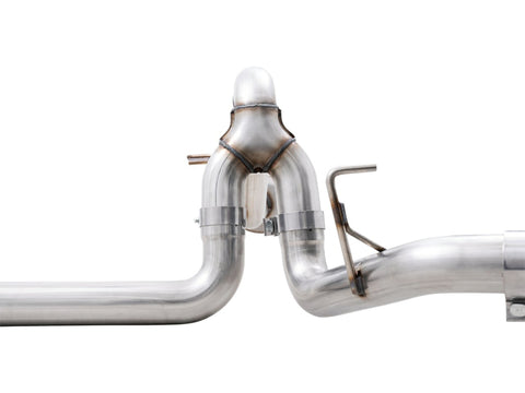 AWE Tuning 0FG 21+ Ford F150 Dual Split Rear Cat-Back Exhaust- 5in Diamond Black Tips - 3015-33119