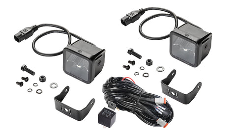 Hella Universal Black Magic 2.7in L.E.D. Cube Kit - Flood Beam - 358176801