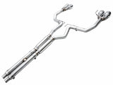 AWE 2024 Ford Mustang GT Fastback S650 RWD Track Edition Cat-Back Exhaust w/ Quad Chrome Silver Tips - 3020-42650