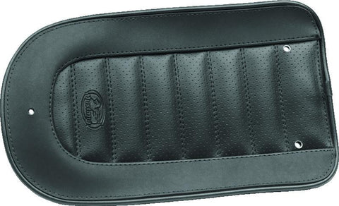 Mustang 05-17 Harley Deluxe (With Standard Rack) Wide Touring Passenger Seat - Black - 76236