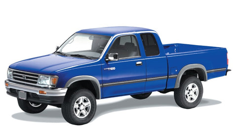 Bushwacker 93-98 Toyota T100 Fleetside Extend-A-Fender Style Flares 4pc - Black - 31910-11