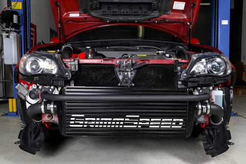 GrimmSpeed 2008-2014 Subaru STI Front Mount Intercooler Kit Black Core / Black Pipe - 090254