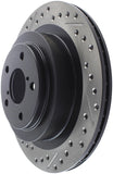 StopTech 06-07 Subaru Impreza WRX (Exc STi) Slotted & Drilled Right Rear Rotor - 127.47025R
