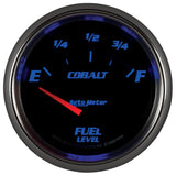 Autometer Cobalt 66.7mm 0-90 ohms Fuel Level Gauge - 7914