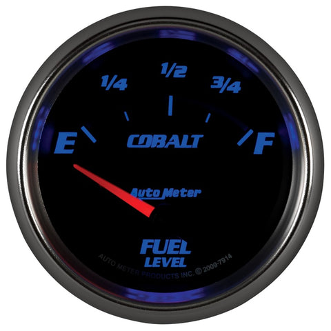 Autometer Cobalt 66.7mm 0-90 ohms Fuel Level Gauge - 7914