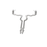 MagnaFlow Cat Back, SS, 3in, Competition, Dual Split Polished 4.5in Tips 2015 Ford Mustang GT V8 5.0 - 19101