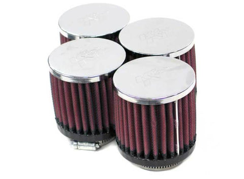 K&N Filter Universal Clamp-On Filter 2 1/16in Flange / 3in OD / 3in H - Box of 4 - RC-1894