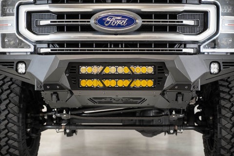 Addictive Desert Designs 17-20 Ford Super Duty Bomber Front Bumper w/ Mounts For 20in Light Bars - F160012140103