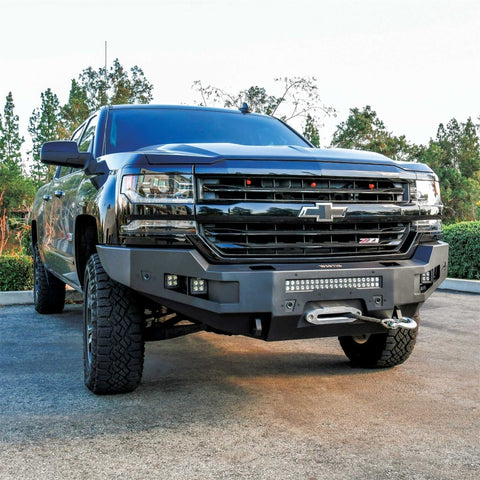Westin 15-19 Chevrolet Silverado 2500/3500 Pro-Series Front Bumper - Textured Black - 58-411165