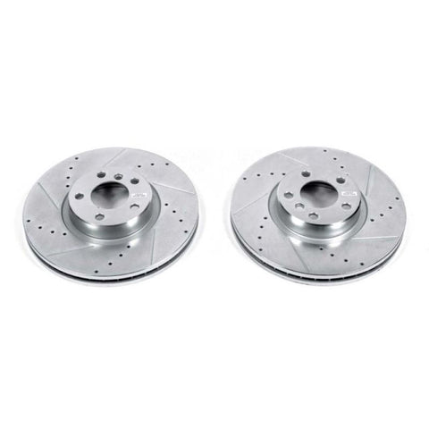 Power Stop 07-13 BMW X5 Front Evolution Drilled & Slotted Rotors - Pair - EBR851XPR