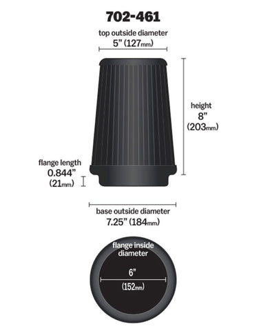 Airaid Kit Replacement Filter - 702-461