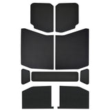 DEI 18-23 Jeep Wrangler JL 4-Door Boom Mat Headliner - 9 Piece - Black Leather Look - 50172