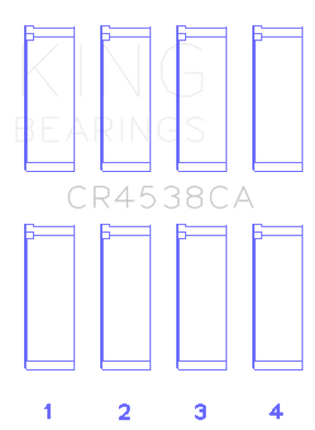 King Engine Bearings Mini Cooper S/Cooper S Conv/Works W11B16A Rod Bearing Set - Size +0.5mm - CR4538CA0.5