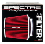Spectre Adjustable Conical Air Filter 5-1/2in. Tall (Fits 3in. / 3-1/2in. / 4in. Tubes) - Red - 8132