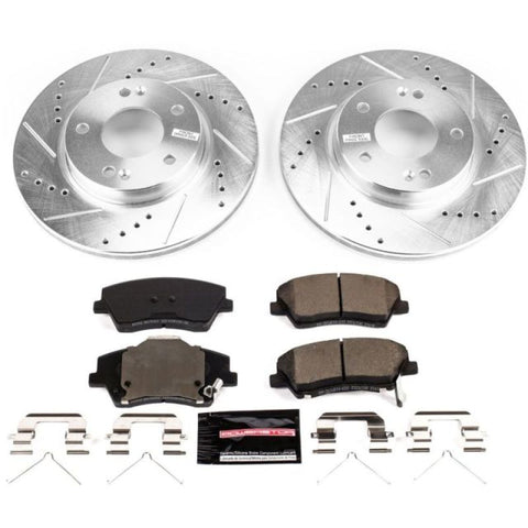 Power Stop 17-19 Hyundai Ioniq Front Z23 Evolution Sport Brake Kit - K7893