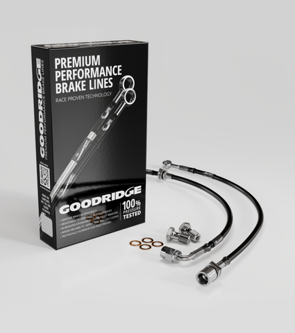 Goodridge 90-91 Honda CRX Stainless Steel Front Brake Lines - 20014F