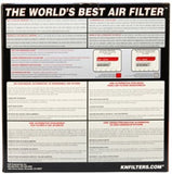 K&N Replacement Panel Air Filter Seat/Skoda/Volkswagen 12-14 MII/Citigo/UP/2014 Polo 1.0L - 33-2994