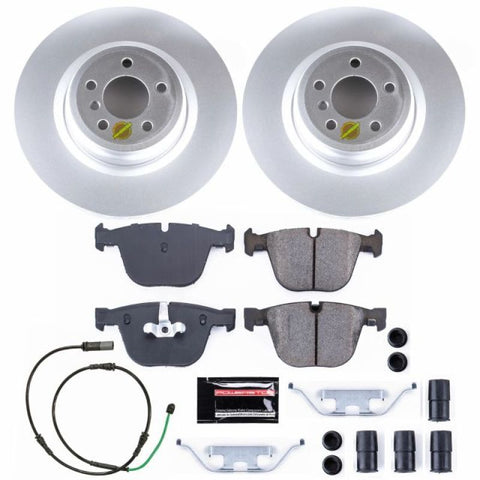 Power Stop 10-15 BMW 550i GT Rear Z23 Evolution Sport Coated Brake Kit - CRK6416
