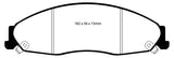 EBC 02-05 Cadillac CTS 2.6 Redstuff Front Brake Pads - DP31645C