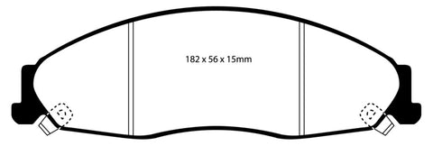 EBC 02-05 Cadillac CTS 2.6 Redstuff Front Brake Pads - DP31645C