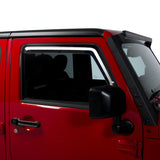Putco 20-21 Jeep Gladiator JT/JL Element Chrome Window Visors (Front Only) - 480220