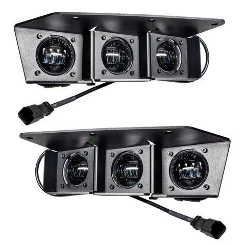 ORACLE Lighting 21-22 Ford Bronco Triple LED Fog Light Kit for Steel Bumper - White - 5890-001