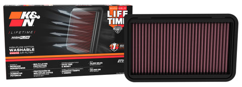 K&N 01-06 Toyota Camry / 04-10 Sienna / 01-09 Highlander / 03-06 Lexus RX330 Drop In Air Filter - 33-2260