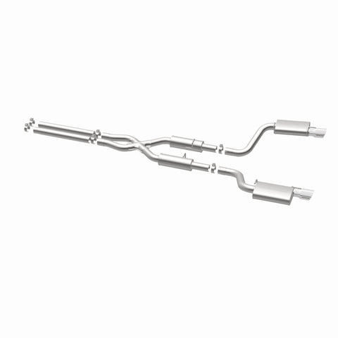 MagnaFlow 11-12 Dodge Charger SRT-8 Hemi Dual Split Rear Exit Stainless Cat-Back Performance Exhaust - 15494