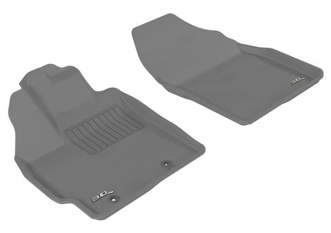 3D MAXpider 2010-2011 Toyota Prius Kagu 1st Row Floormat - Gray - L1TY04011501