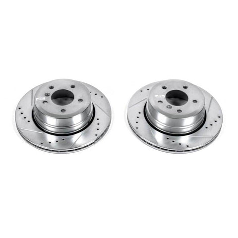 Power Stop 06-07 BMW 525xi Rear Evolution Drilled & Slotted Rotors - Pair - EBR1022XPR