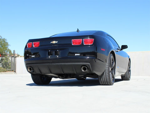 aFe MACHForce XP Exhaust 2.5in Stainless Steel CB/10-13 Chevy Camaro V6-3.6L (td) (gloss blk tip) - 49-44042-B