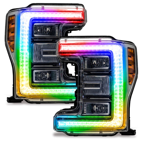 Oracle 17-19 Ford F-250/F-350 Superduty Headlight DRL Kit - ColorSHIFT w/o Controller - 2522-334